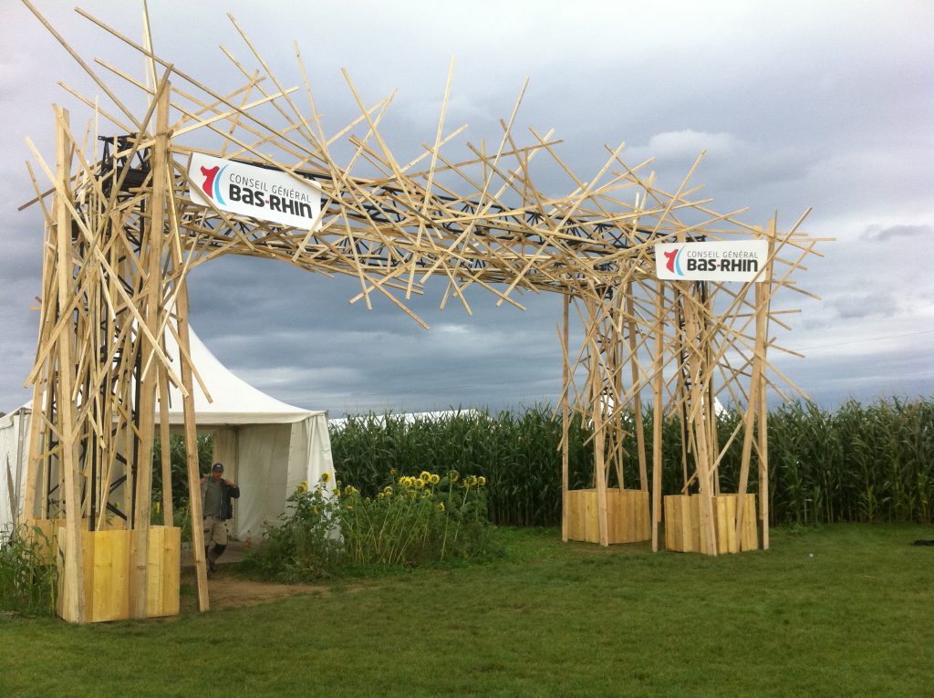 Création en bois pour exposition